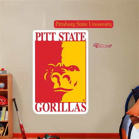 Pittsburg State Gorillas Logo Wall Decal Shop Fathead® For Pittsburg
