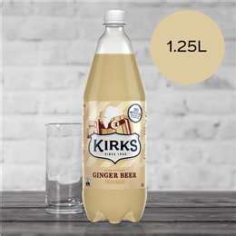Kirks Ginger Beer Soft Drink Bottle L Woolworths