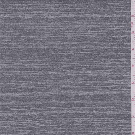 Heather Slate Grey Rayon Jersey Knit Fabric By The Yard