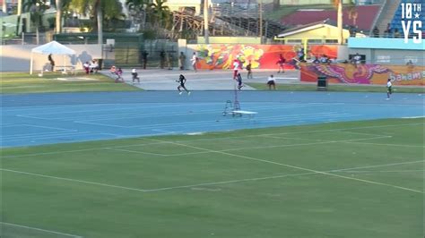 bahamas u20 400m girls b finals carifta trials and national high school championships youtube