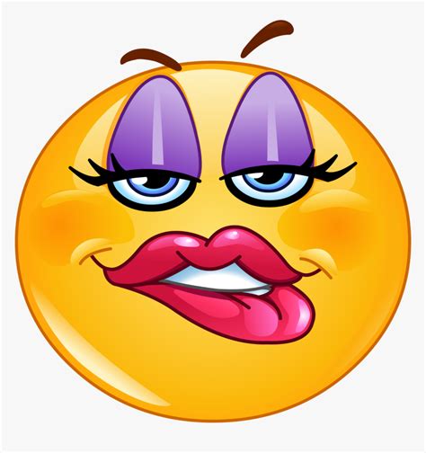 Girl Emoji Decal Sexy Lip Biting Emoji Hd Png Download Kindpng