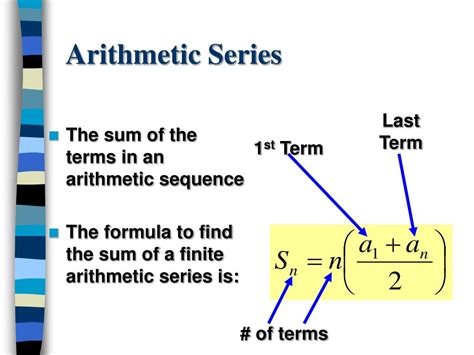 PPT - Arithmetic Sequences & Series PowerPoint Presentation, free ...