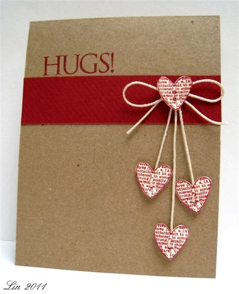 Again, this idea is as simple in concept as it is in execution, no matter how much it may resemble a $10 card! Adorable Valentines Day Handmade Card Ideas - Pink Lover