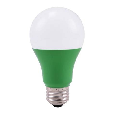 Energetic Watt Eq A19 Green Led Light Bulb In The General Purpose Led