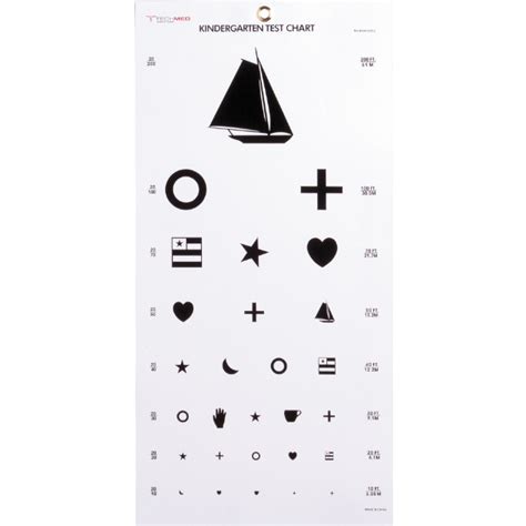 Dukal Corporation 3063 Illuminated Kindergarten Eye Test Chart 20 Ft