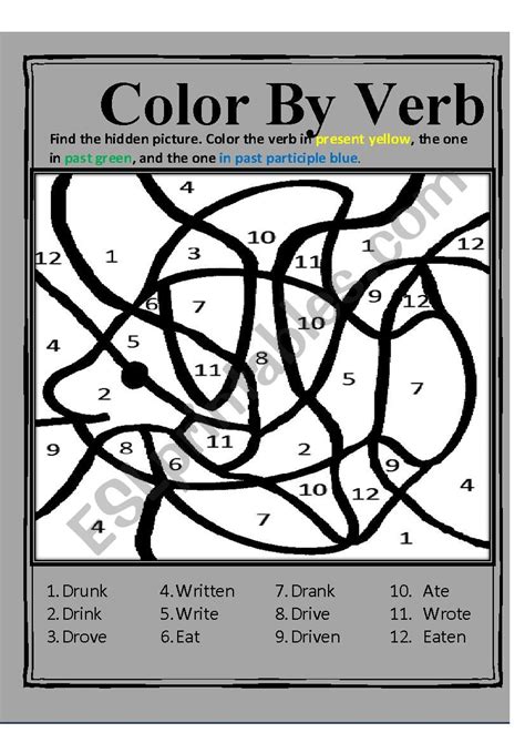 Verbs Coloring Sheet Teacher Made Verb Types Coloring Sheets Teacher Made