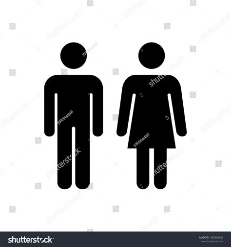 isolated male female icon vector stock vector royalty free 1585668586 shutterstock