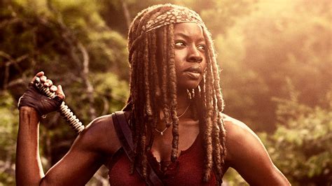 Danai Gurira As Michonne In The Walking Dead Season 9 2018 Wallpaperhd