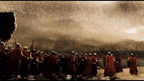 300 Movie Enemy Pushed In To Sea Then Attacked By Arrows The Battle