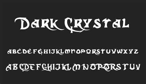 Dark Crystal Free Font