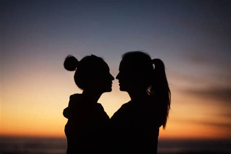 Beautiful Lesbians Kissing Stock Photos Pictures And Royalty Free Images