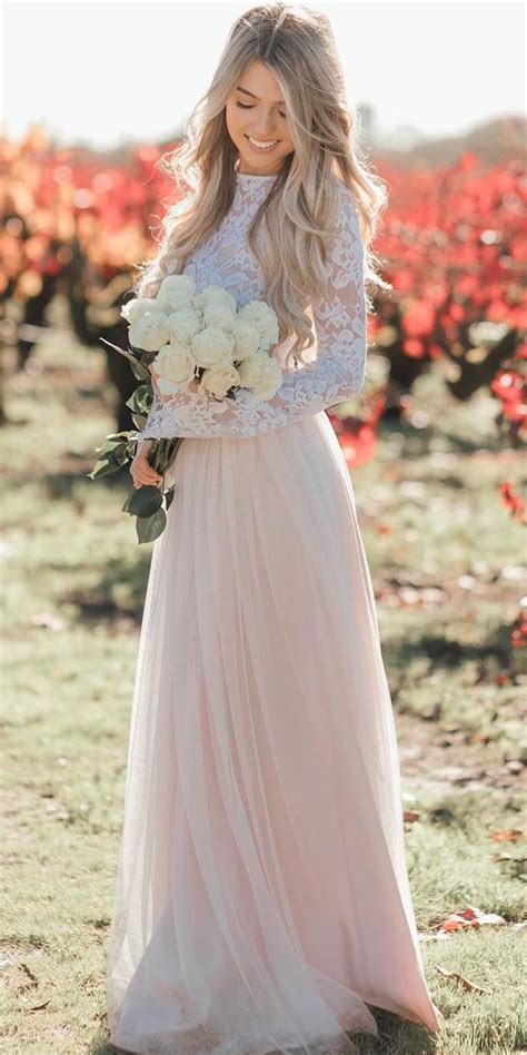 Rustic Wedding Dresses 30 Perfect Styles Youll Love Long Sleeve