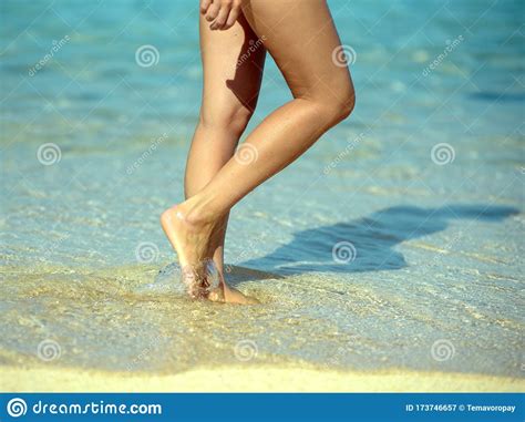 Walking At The Beach Stock Image Image Of Island Landscape
