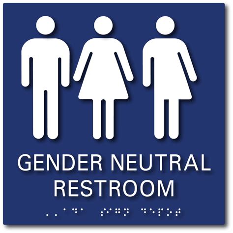 Gender Neutral Bathroom Signs Gender Neutral Ada Restroom Signs Ada Sign Depot
