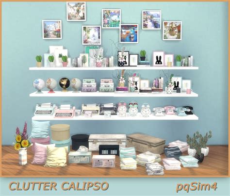Lana Cc Finds — Sims 4 Clutter Calipso By Pqsim4 Sims 4 Bedroom