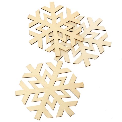 Unfinished Wood Snowflake Cutouts All Wood Cutouts Wood Crafts