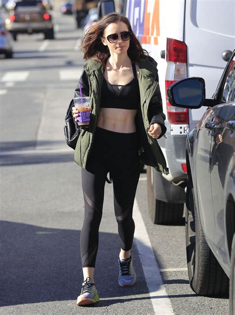 Lily Collins At A Gym In Beverly Hills 127 2017 Celebmafia