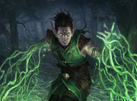 Mtg Art Rootweaver Druid From Commander Legends Set By Lie Setiawan