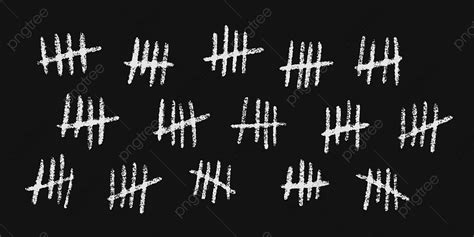 Chalk Mark Vector Design Images Tally Marks Drawn In Chalk Crossed