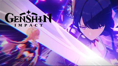 Kazuha Vs Raiden Shogun Fight Cutscene Genshin Impact Youtube