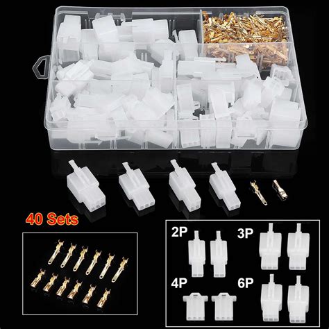 380pcs Wire Connector Terminals 40set 28mm 2 3 4 6 9 Pin Cable Auto