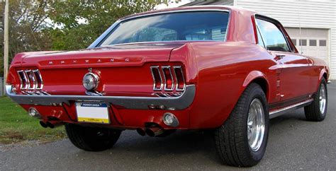 Candy Apple Red 1967 Ford Mustang Gt Hardtop