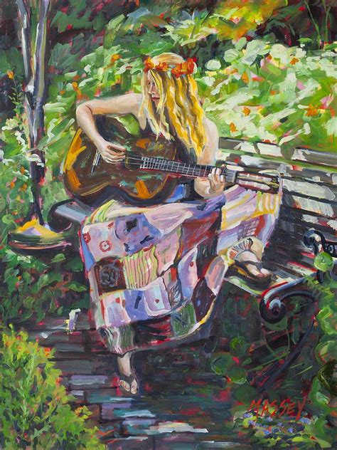 Garden Serenade Painting Garden Serenade Fine Art Print Art