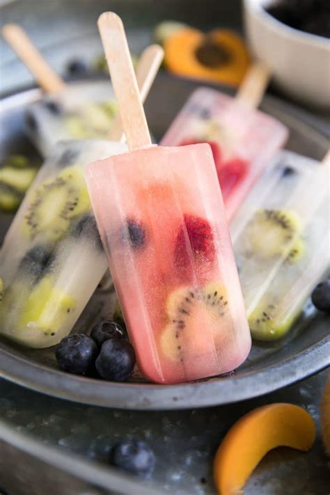 Homemade Fruit Popsicles The Forked Spoon