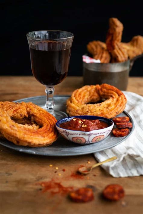 Savoury Churros With Garlicky Tomato Dipping Sauce