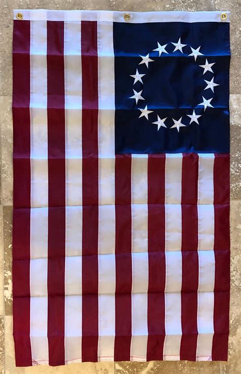Betsy Ross 13 Star Usa Flag 3x5 Feet 300d Nylon American Revolution