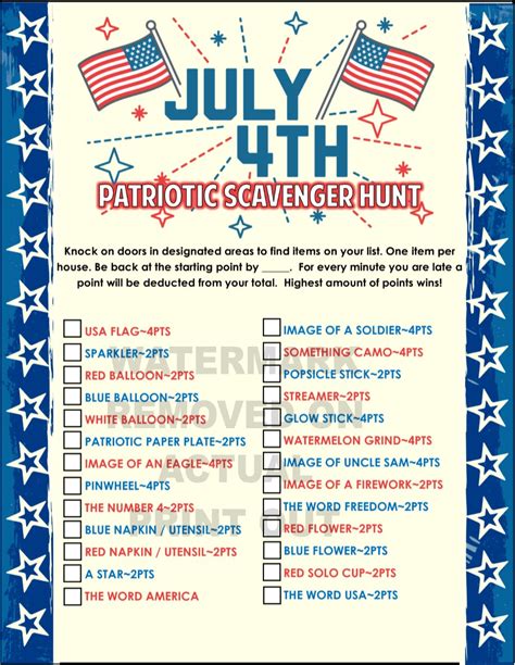 The team should deliberate as a group and decide on one answer. Top 10 4th of July Party Games!