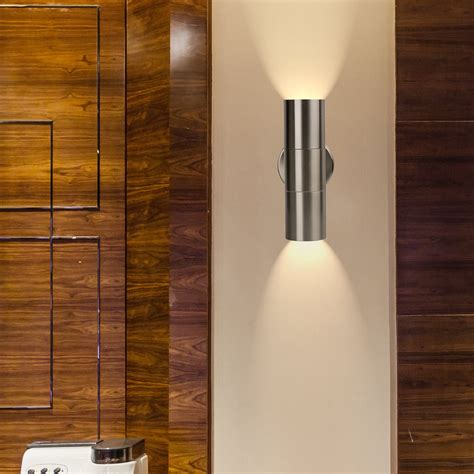 Geekeep Modern Led Wall Light Waterproof Up And Down Cylinder Wall