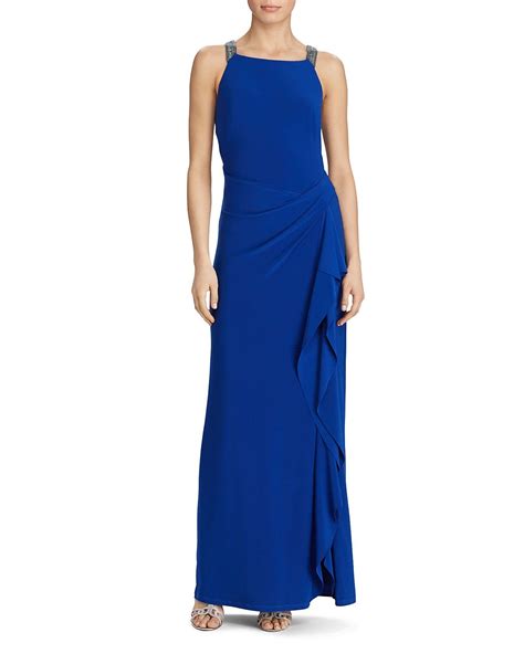 Lauren Ralph Lauren Embellished Strap Jersey Gown Women Bloomingdale S Embellished Maxi