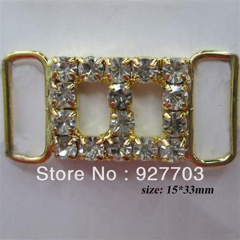 Gold spandex stretch chair sash silver ring buckle decoration. (CM87)100 pcs sun diamante rhinestone buckle gold Tone ...