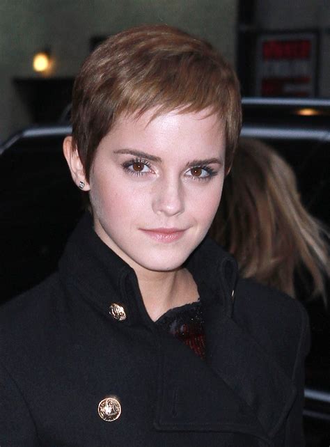 Genehmigen Humanressourcen Opa Emma Watson Short Hair Barsch Maid So Viele