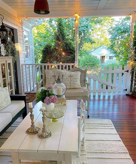 Farmhouse Homes 🏡 On Instagram “how Cozy And Cute Does This Back Porch
