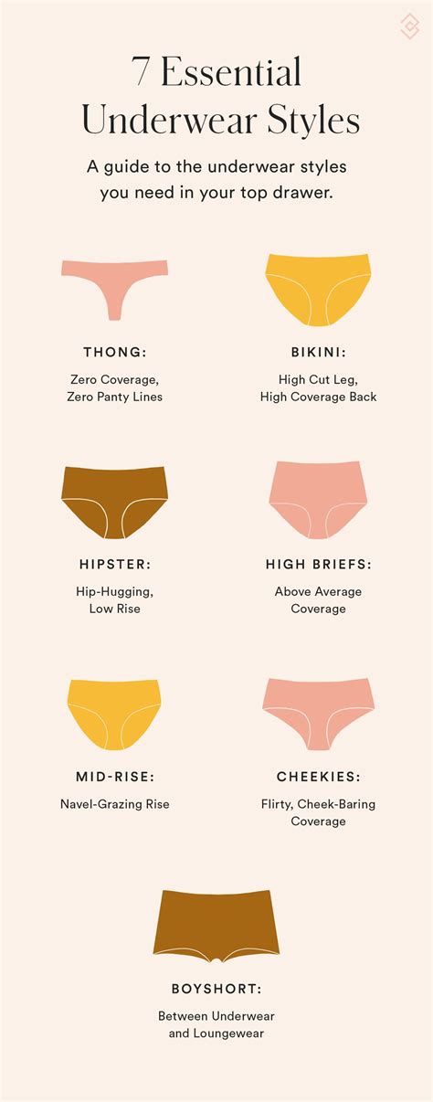 Essential Types Of Underwear Styles For Women Different Underwear Types For Women When To