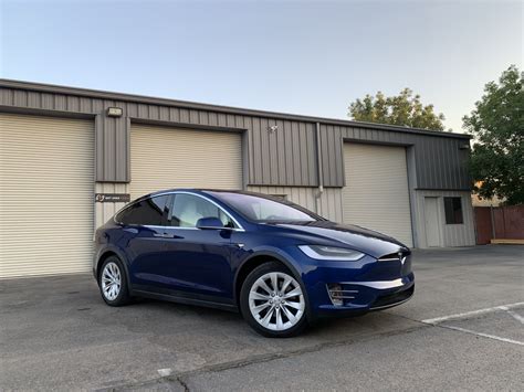2020 Tesla Model X Long Range Plus Bluewhite American Supercars