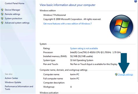 Change the name of your computer in windows 7. How to Change Computer Name in Windows 7 Professional