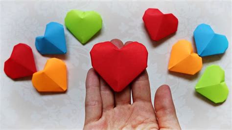 Origami 3d Heart Very Easy How To Make Puffy Paper Heart Maison