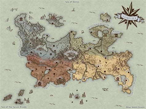 Inkarnate Custom Parchment Style World Map For Dungeons And Etsy