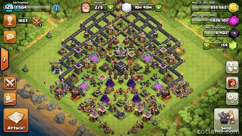 Depth Deception - Remarkable TH9 Trophy Pushing Layout | Clash of Clans
