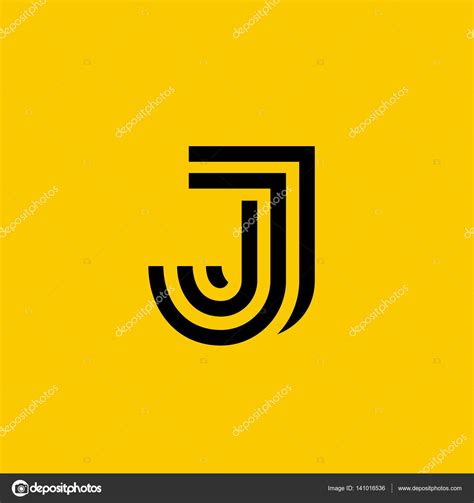 Letter J Logo Icon Design Template Elements ⬇ Vector Image By © Arbuzu