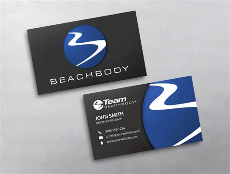 After you set up your account you'll have a chance. BeachBody Business Card 03