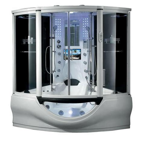 Maya Bath 101 Superior Steam Shower Tub Combo With Tv White