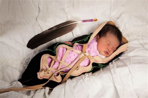 Native Newborn Photography Moss Bag Native American Baby Native