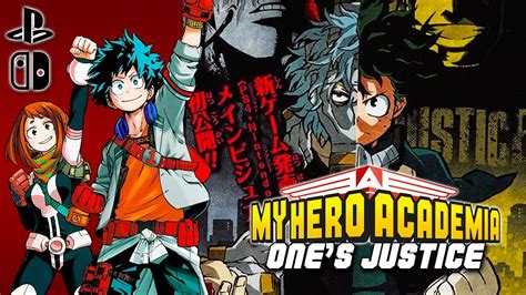 Confirmed New Mha Game For Consoles My Hero Academia Ones Justice