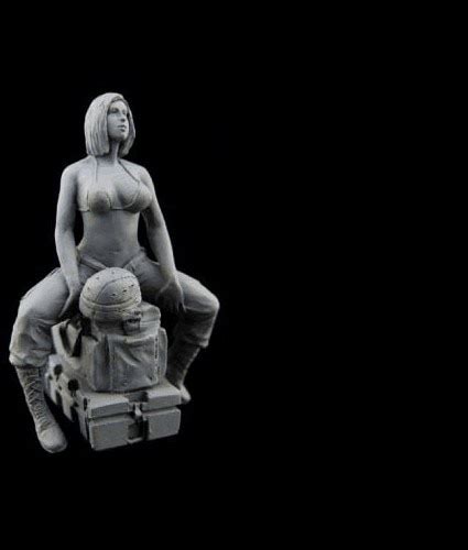 1 35 Scale US Sexy Female Female Miniatures Resin Model Kit Figure Free