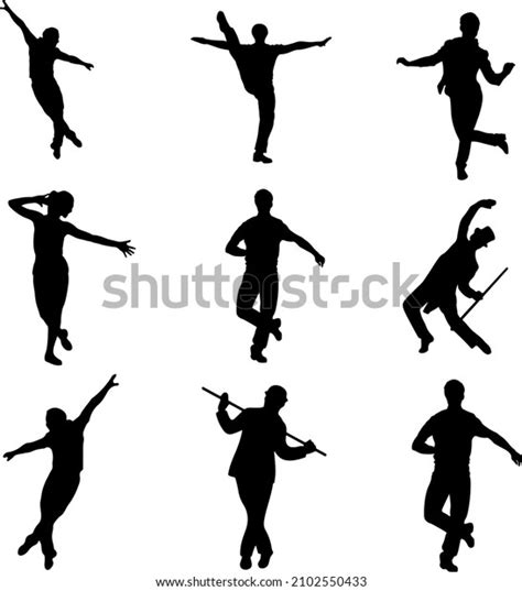 Tap Dancers Vector Silhouette Pack Stock Vector Royalty Free