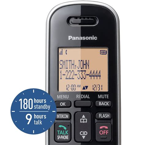 Mua Panasonic Compact Cordless Phone With Dect 60 16 Amber Lcd And